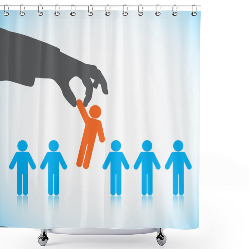 Personality  Human Resources Concept Shower Curtains