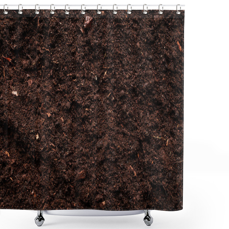 Personality  Black Soil Texture Shower Curtains