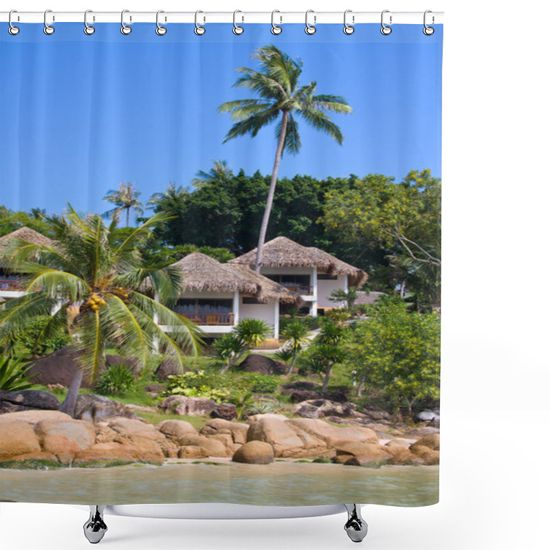 Personality  Tropical Beach House Shower Curtains