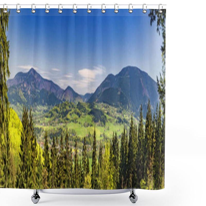 Personality   Mountains In Beskydy /panorama/ Shower Curtains