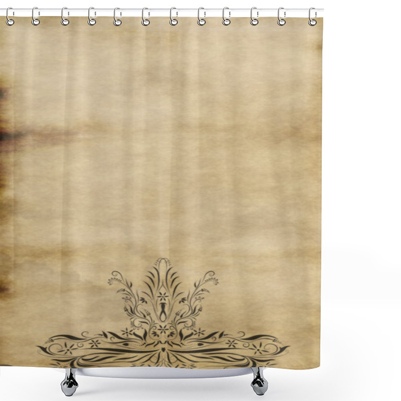 Personality  Old Regal Paper Shower Curtains