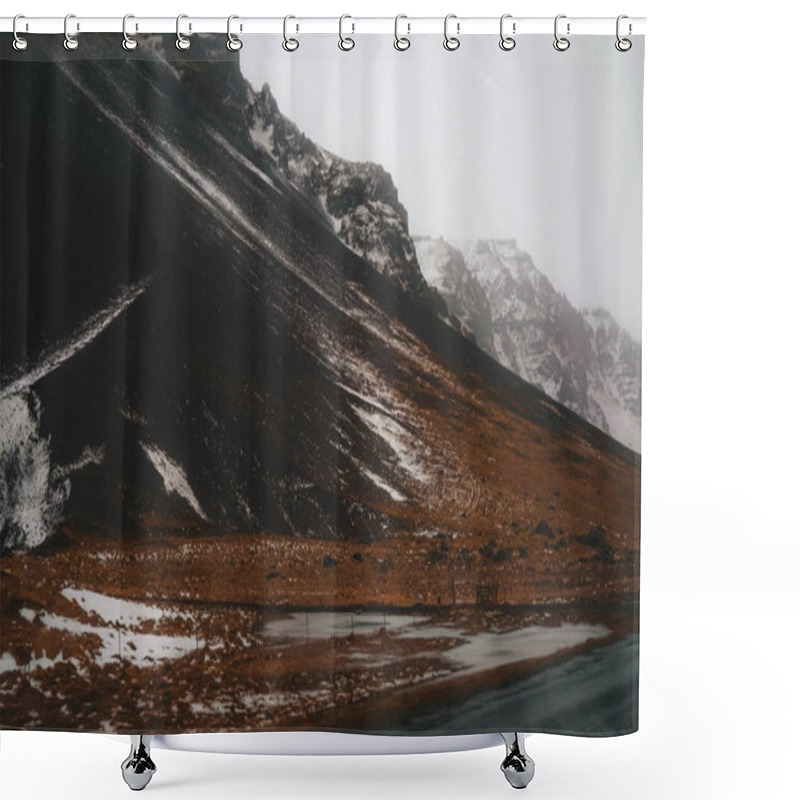 Personality  Iceland Road And Mountains. Route Along The Golden Ring. Landmarks Of Iceland. Wild Untouched Nature. Euro-trip Shower Curtains