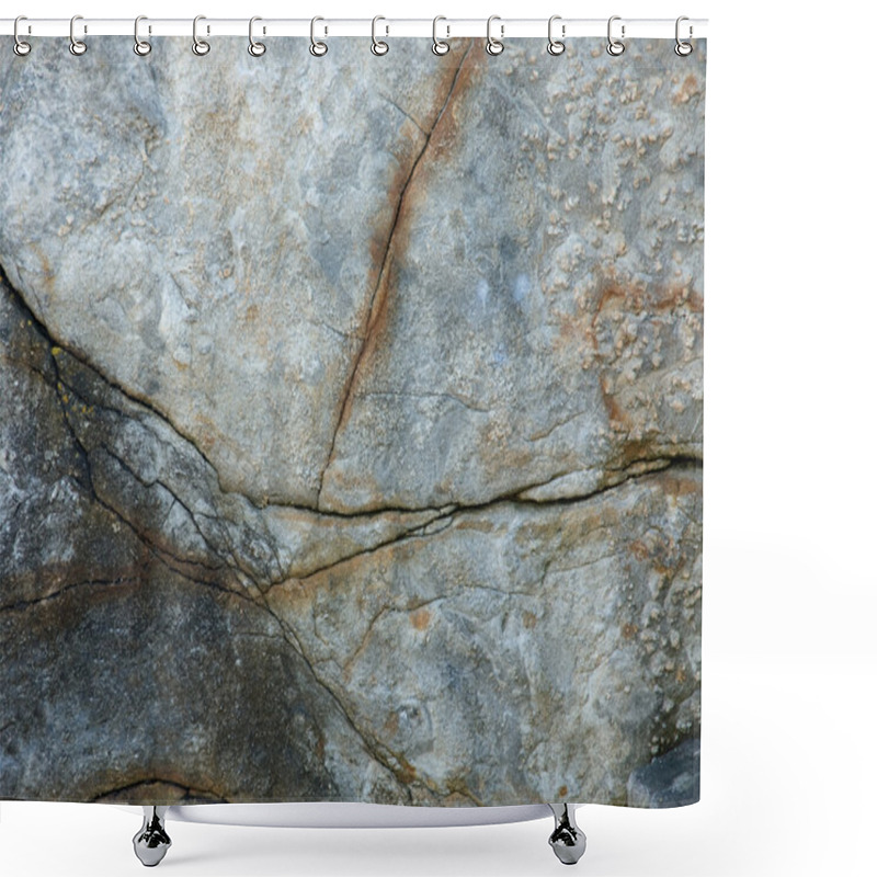 Personality  Cracked Granite Rock Texture Shower Curtains