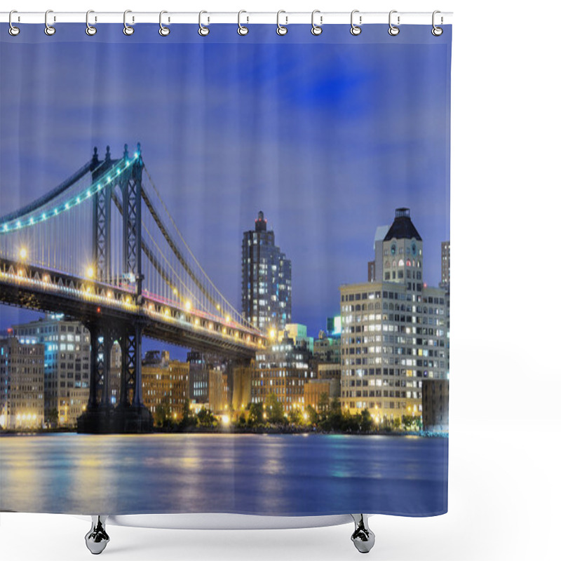 Personality  Manhattan Bridge Bridge Shower Curtains