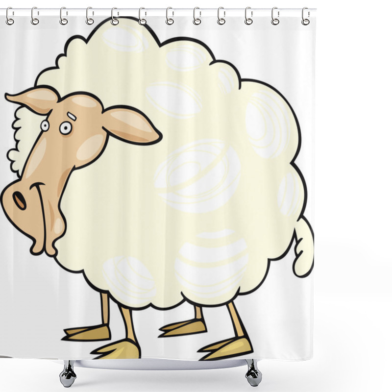 Personality  Cartoon Sheep Shower Curtains