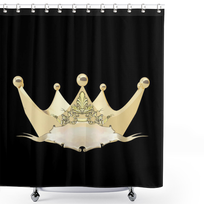 Personality  Golden Crown Award Prize Shower Curtains