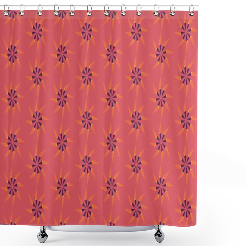 Personality  Seamless Abstract Background With Geometric Elements Shower Curtains