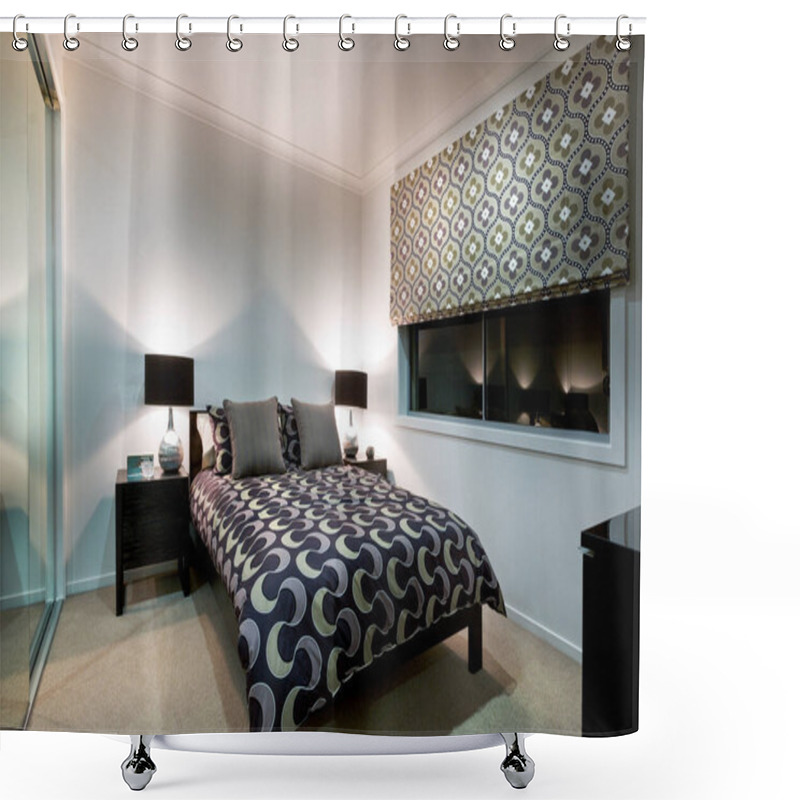 Personality  Bedroom Design In A Luxury Modern House  Shower Curtains