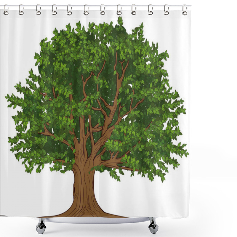 Personality  Big Tree Shower Curtains