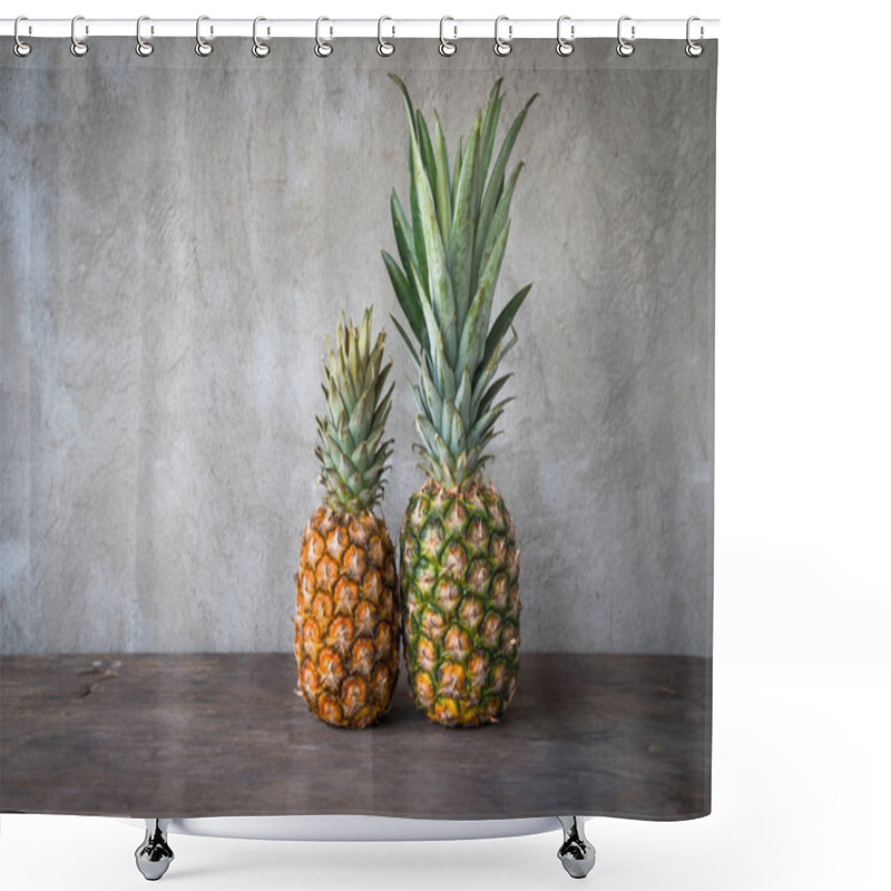 Personality  Fresh Ripe Pineapples Shower Curtains