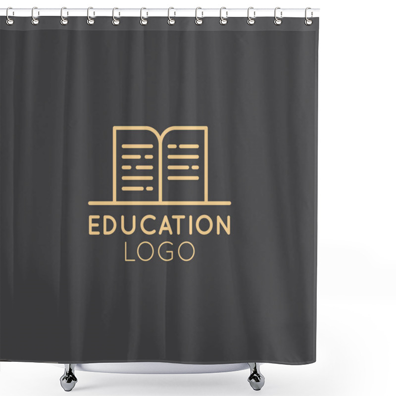 Personality   Logo For Education Program, University Or Private School Classes, Seminar Or Workshop Shower Curtains