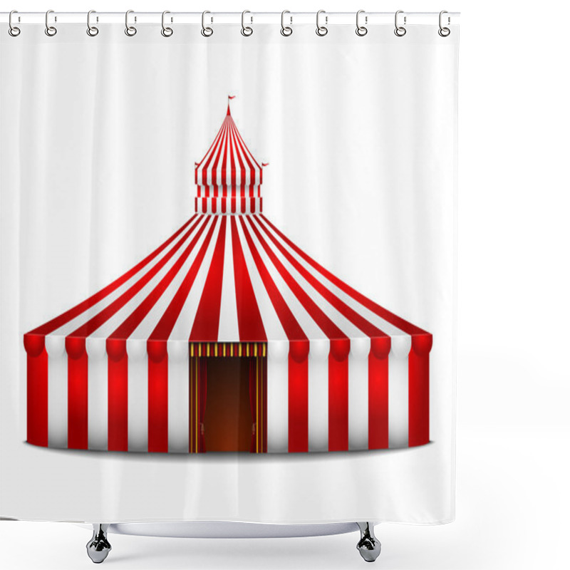 Personality  Circus Tent Shower Curtains