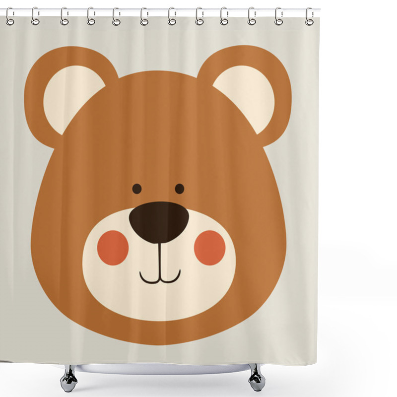 Personality  Bear Design Shower Curtains