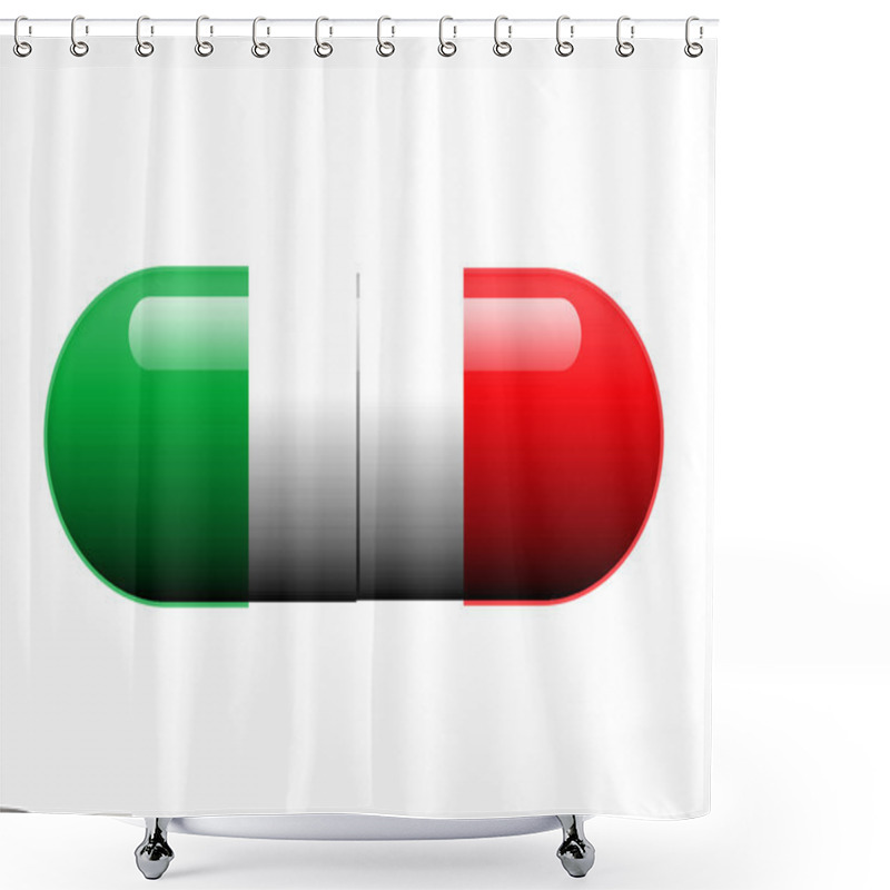 Personality  Italian Pill Shower Curtains