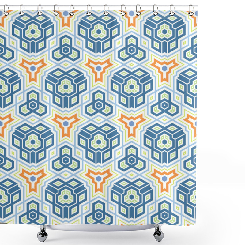 Personality  Mosaic Pattern Shower Curtains