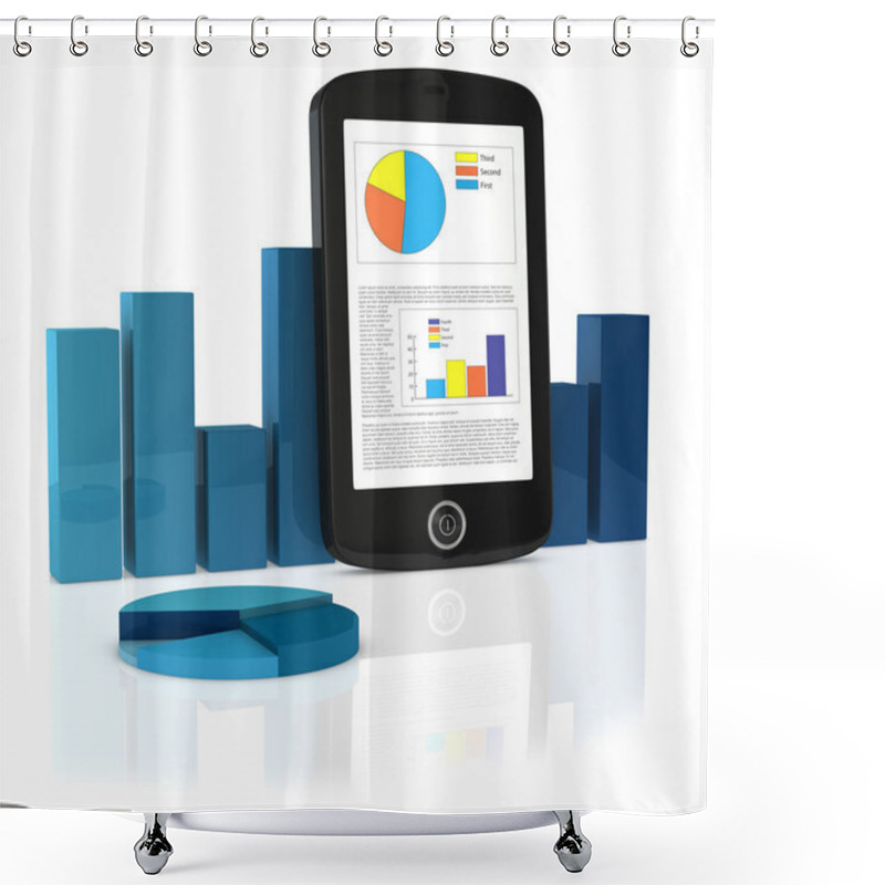 Personality  Modern Business Shower Curtains