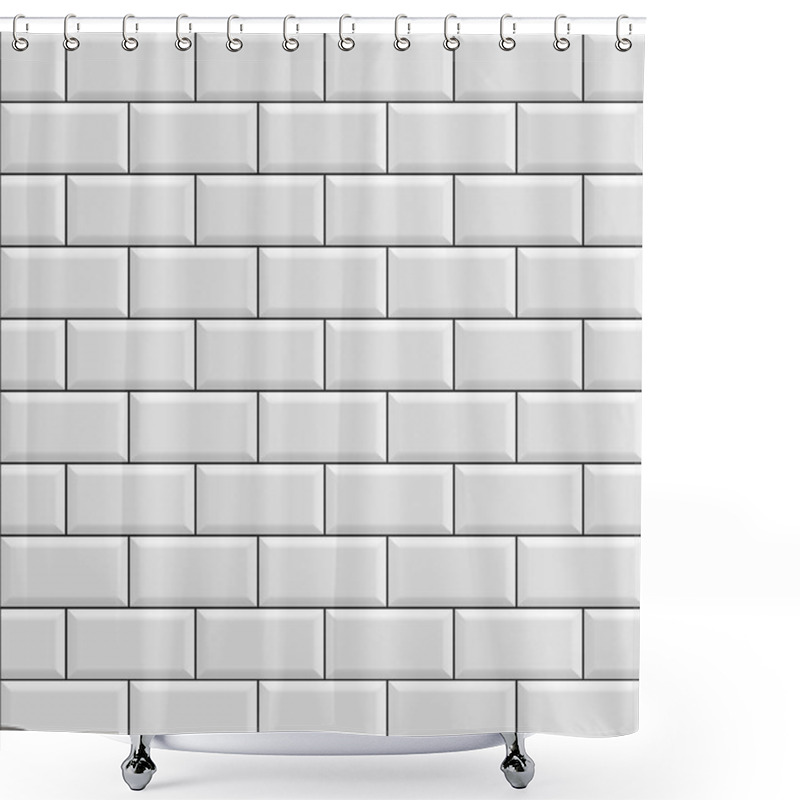 Personality  Seamless Bricks Wall Background Trend Vector Eps Shower Curtains