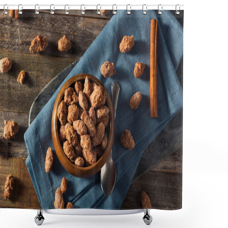 Personality  Homemade Sweet Cinnamon Coated Almonds Shower Curtains