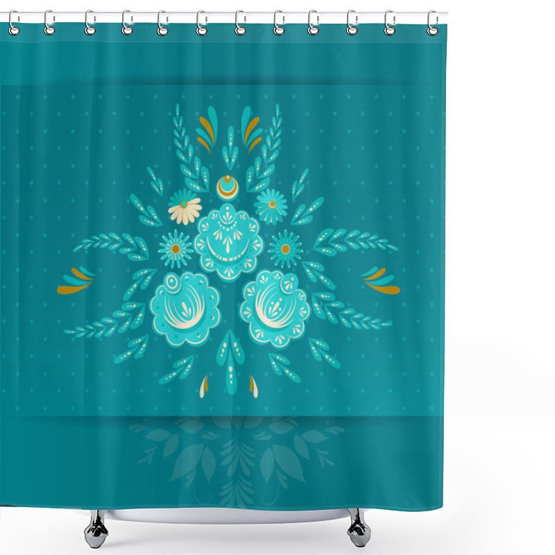 Personality  Abstract Floral Background Shower Curtains