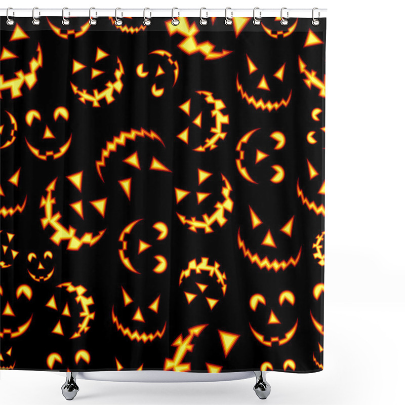 Personality  Halloween Terror Background Pattern Shower Curtains