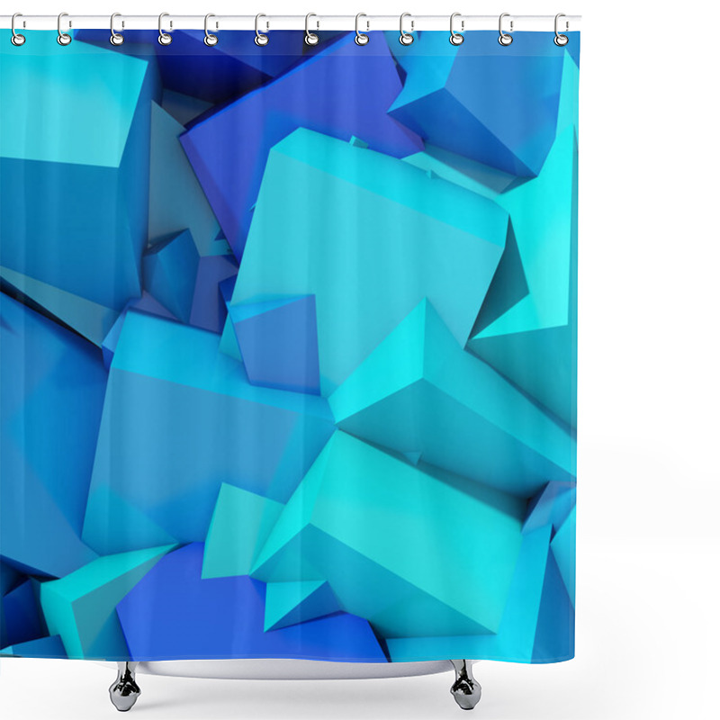 Personality  Abstract Geometric Background Shower Curtains