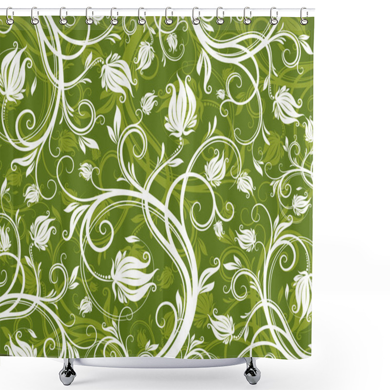 Personality  Abstract Floral Pattern Shower Curtains