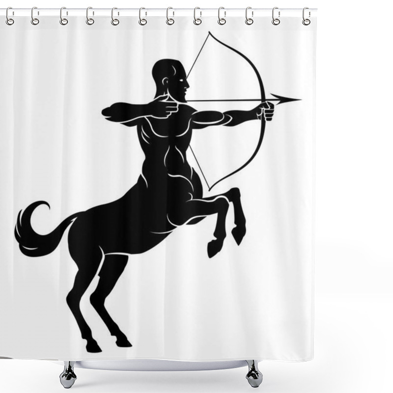 Personality  Rearing Centaur Archer Shower Curtains