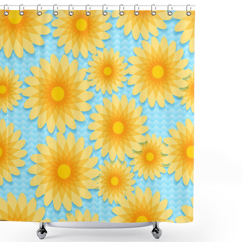 Personality  Vector Background With Flowers. Shower Curtains