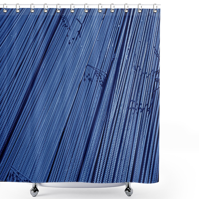 Personality  Steel Bars Construction Materials Shower Curtains