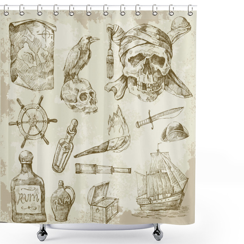 Personality  Pirate Collection Shower Curtains