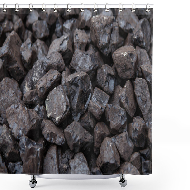 Personality  A Pile Of Brown Coal Shower Curtains