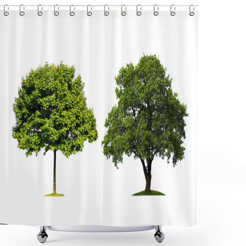 Personality  Trees Isolated Shower Curtains