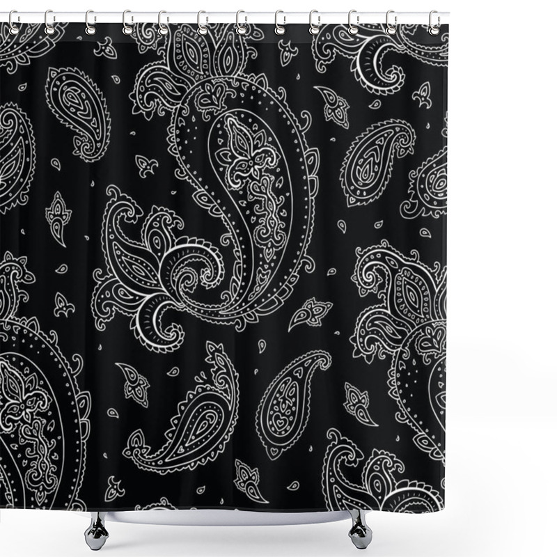 Personality  Seamless Paisley Background. Shower Curtains