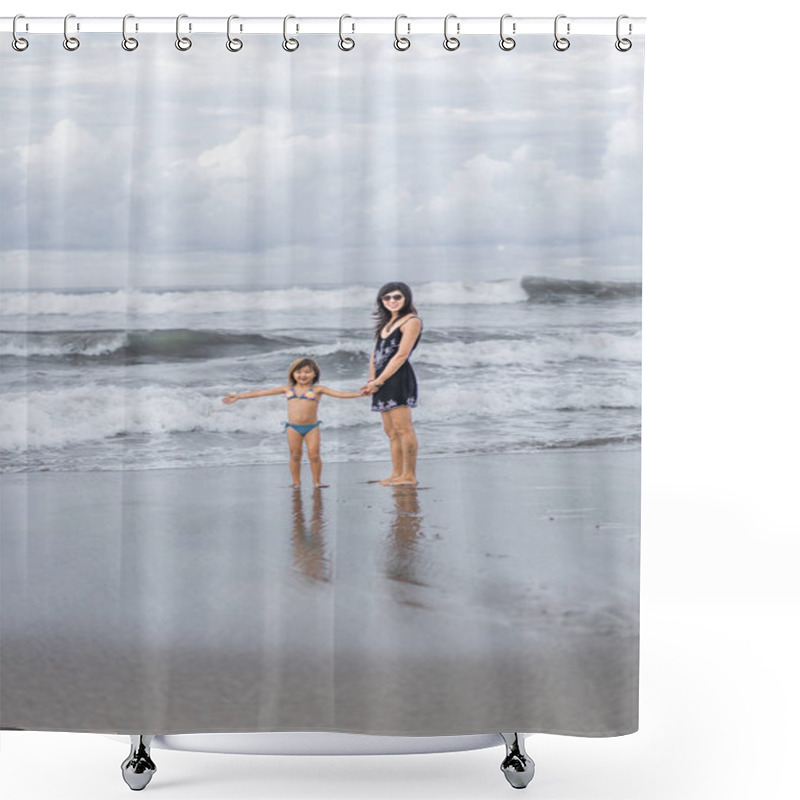 Personality  Mother And Daughter Shower Curtains