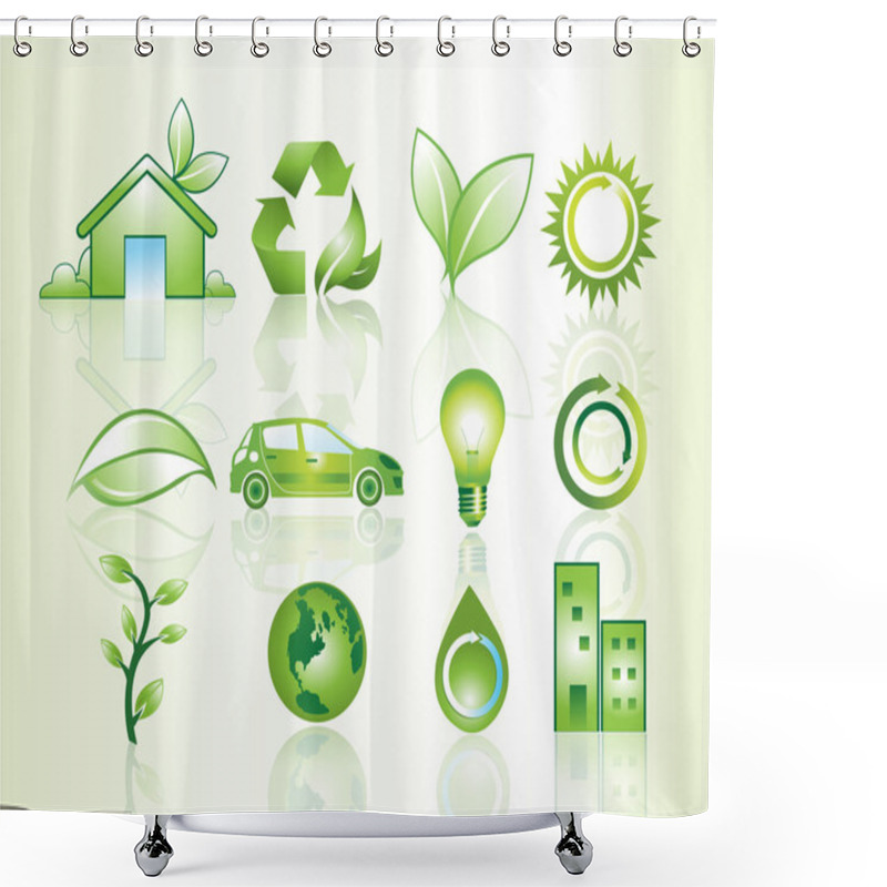 Personality  Website Icons, Illustration Shower Curtains