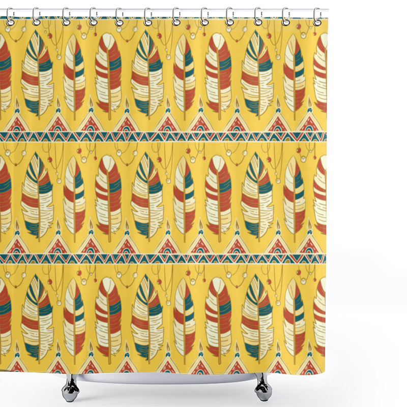 Personality  Tribal Vector Pattern Shower Curtains