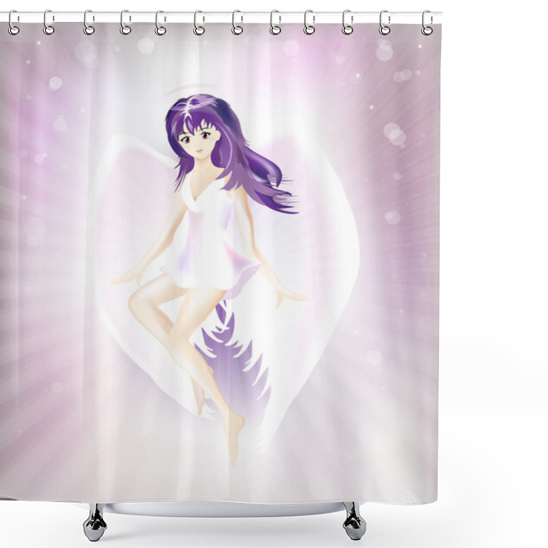 Personality  Anime Angel Shower Curtains