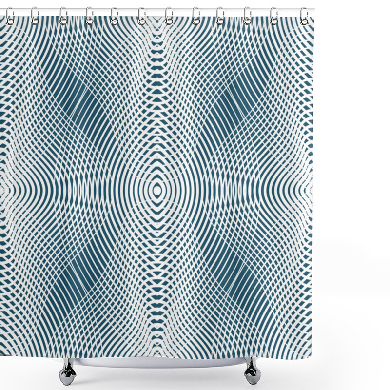 Personality  Seamless Pattern Of Geometric Figures Shower Curtains