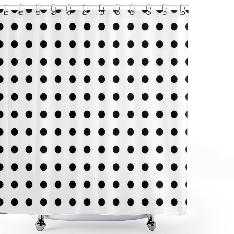 Personality  Polka Dot Pattern.   Shower Curtains