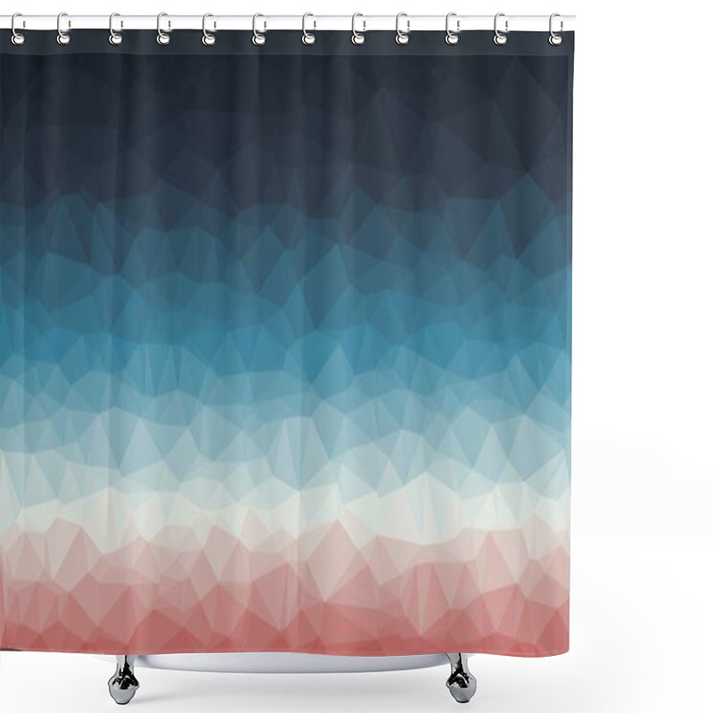 Personality  Dark Minimal Background With Mosaic Design Shower Curtains