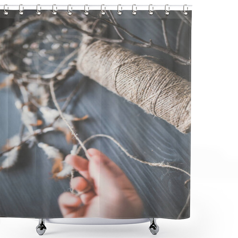 Personality  Female Make Dream Catcher Shower Curtains