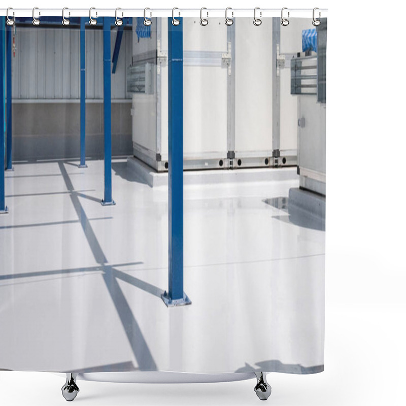 Personality  Epoxy Floor Water Proof Shower Curtains