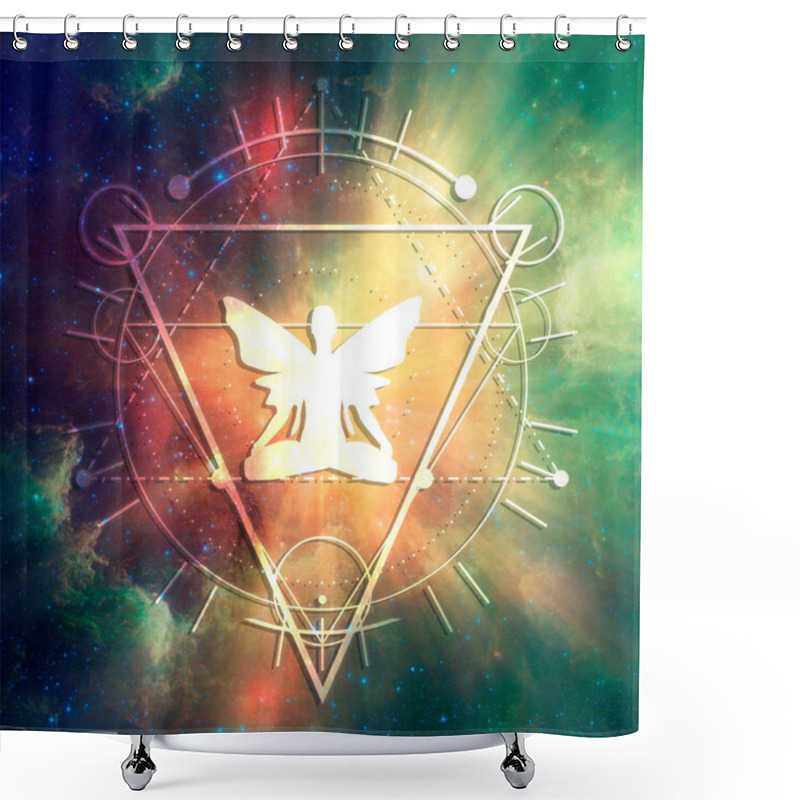 Personality  Esoteric Mystical Symbols Shower Curtains