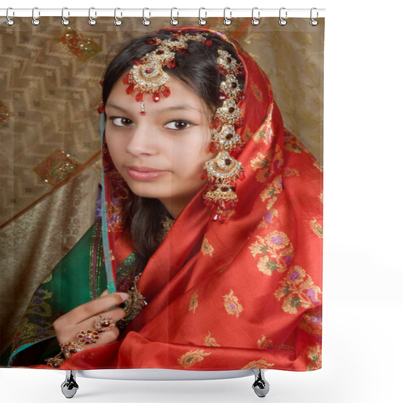 Personality  Indian Saree Shower Curtains