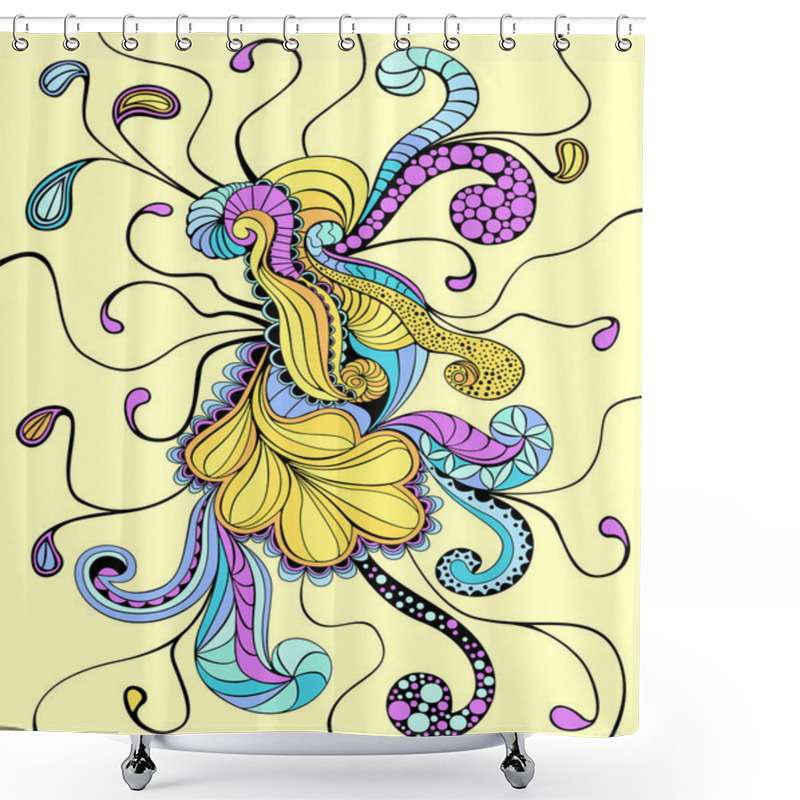 Personality  Psychedelic Element Shower Curtains