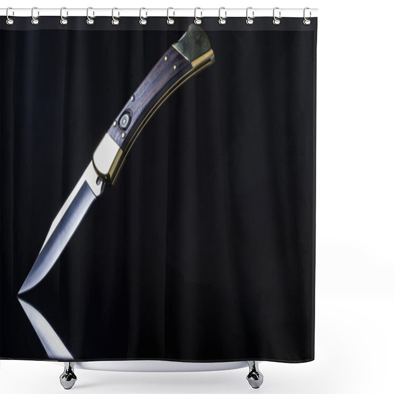 Personality  Legendary American Knife. The Most Popular Knife. Shower Curtains