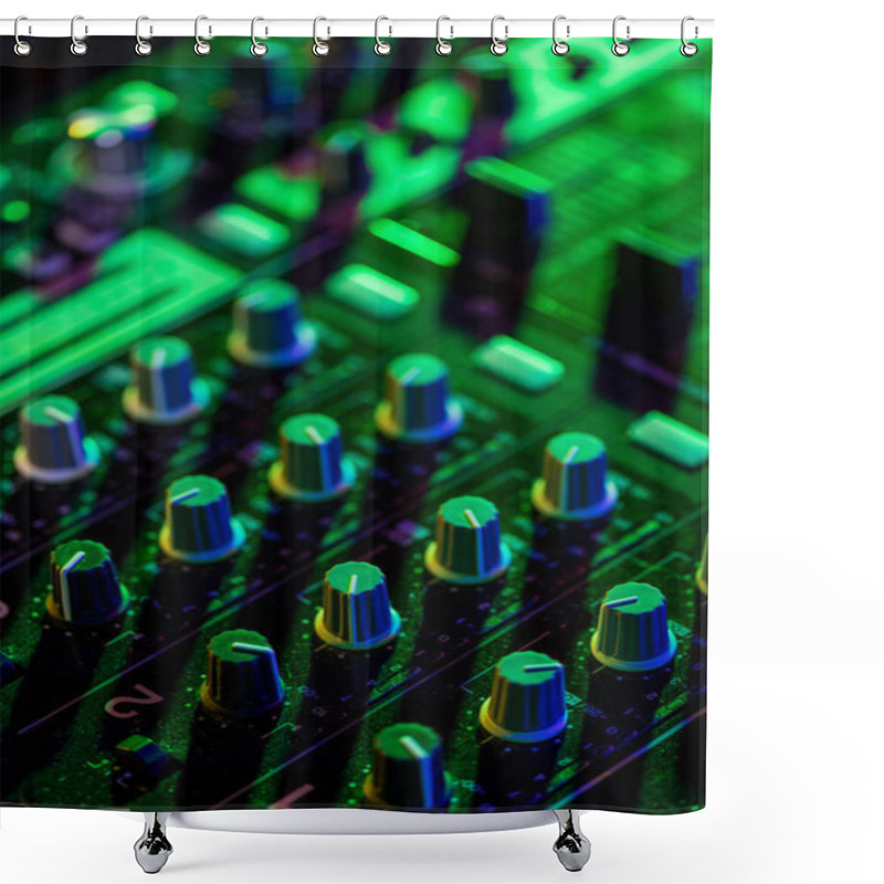 Personality  Sound Mixer Shower Curtains