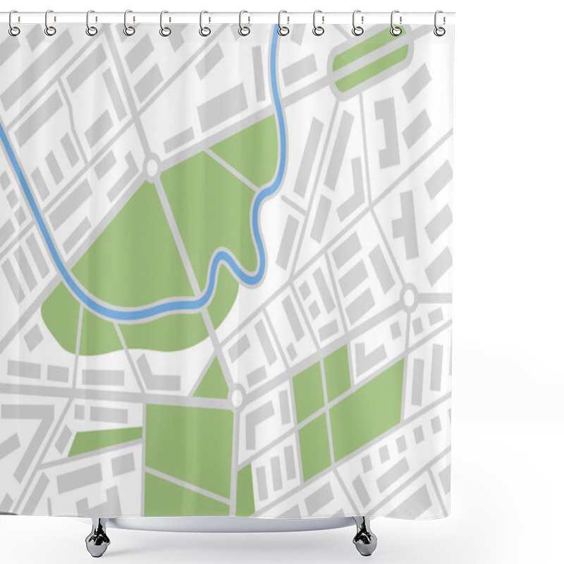 Personality  Vector Map Shower Curtains