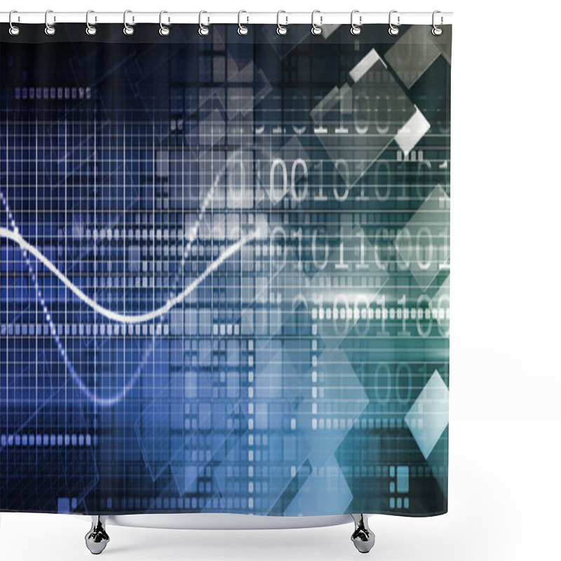 Personality  Data Science Shower Curtains