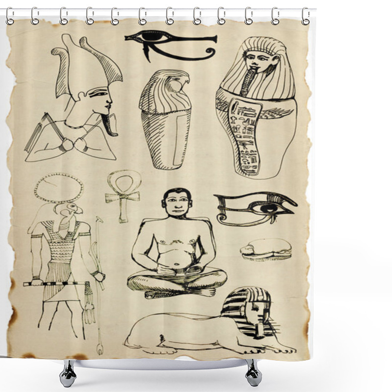 Personality  Egypt Shower Curtains